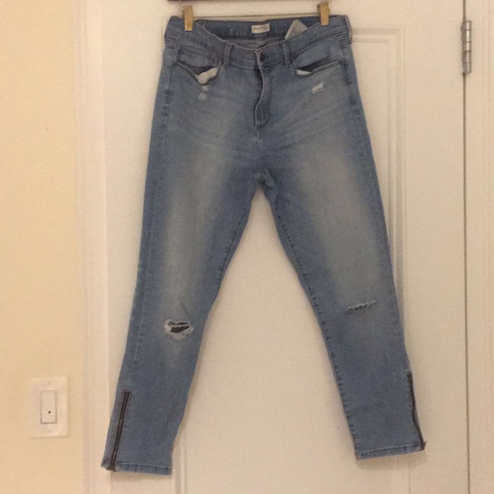 Banana republic premium light wash skinny jean